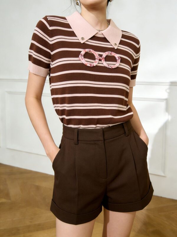1473 product image 13 Women's Pullover Short Sleeve Sweater Manufacturer - MOQ 100 pcs - Style 1473