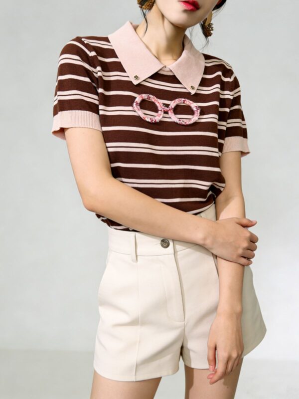 1473 product image 15 Women's Pullover Short Sleeve Sweater Manufacturer - MOQ 100 pcs - Style 1473