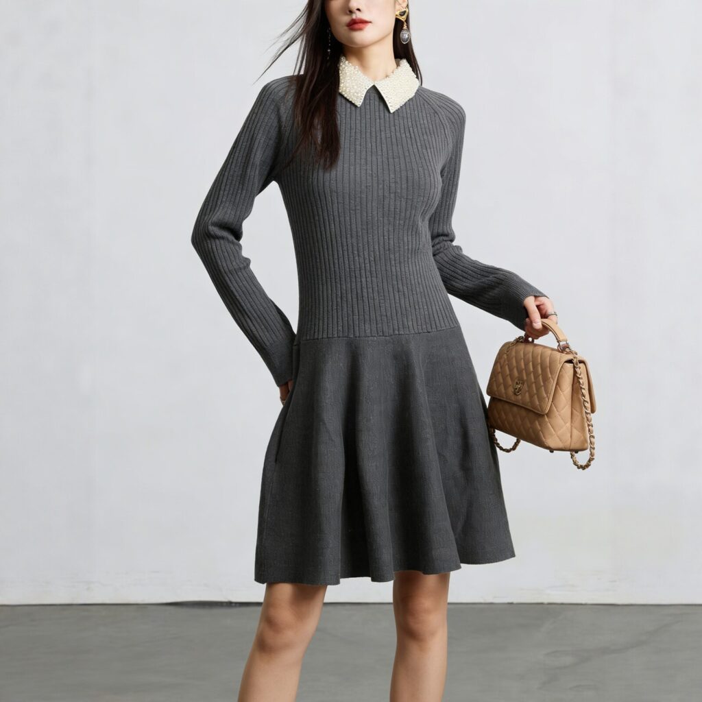 Women's Long Sleeve Knitwear Manufacturer - MOQ 100 pcs - Style 2180