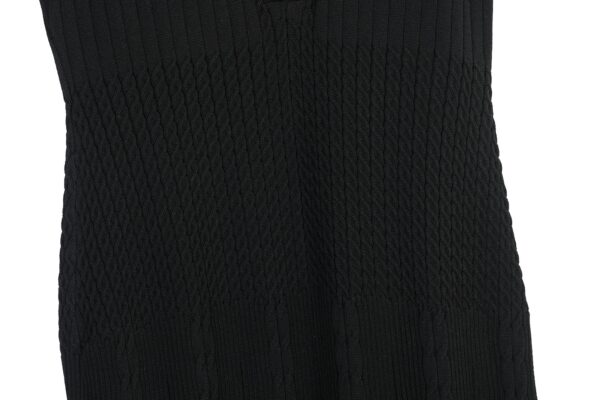 Women's Yellow Polo-Collar Short-Sleeve Maxi Knit Dress — Style 2193