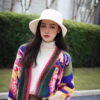 Women's Angora Goat Wool Cardigan V Neck Long Sleeve Sweater Manufacturer - MOQ 100 pcs - Style 31003
