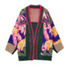 Women's Angora Goat Wool Cardigan V Neck Long Sleeve Sweater Manufacturer - MOQ 100 pcs - Style 31003