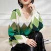 Women's Pullover Long Sleeve Sweater Manufacturer - MOQ 100 pcs - Style 3191