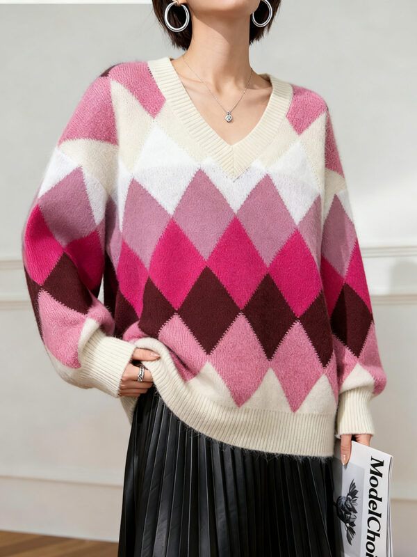 Women's Pullover Long Sleeve Sweater Manufacturer - MOQ 100 pcs - Style 3191