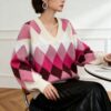 Women's Pullover Long Sleeve Sweater Manufacturer - MOQ 100 pcs - Style 3191