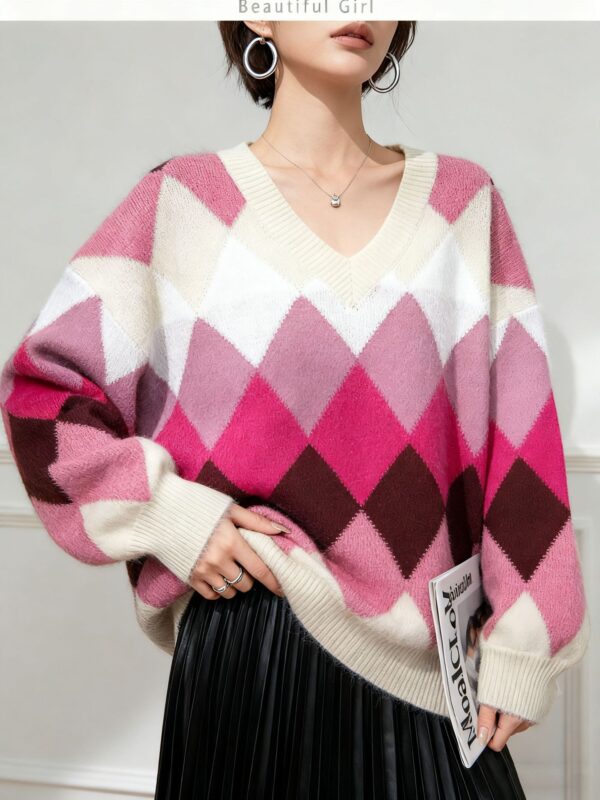 Women's Pullover Long Sleeve Sweater Manufacturer - MOQ 100 pcs - Style 3191