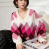 Women's Pullover Long Sleeve Sweater Manufacturer - MOQ 100 pcs - Style 3191