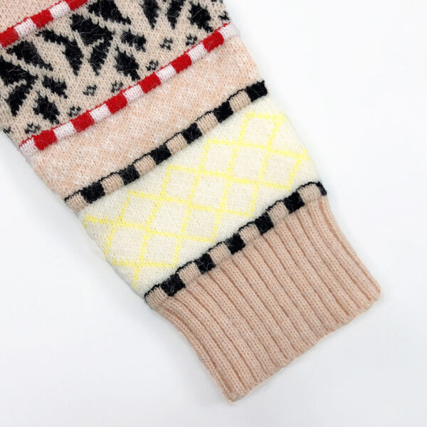 Women’s Ivory Nordic Fair-Isle Crew-Neck Pullover — Style 3201 - KnitwearSource