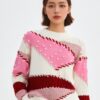 Women's Crew Neck Long Sleeve Sweater Manufacturer - MOQ 100 pcs - Style 37002