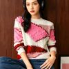 Women's Crew Neck Long Sleeve Sweater Manufacturer - MOQ 100 pcs - Style 37002