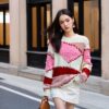 Women's Crew Neck Long Sleeve Sweater Manufacturer - MOQ 100 pcs - Style 37002