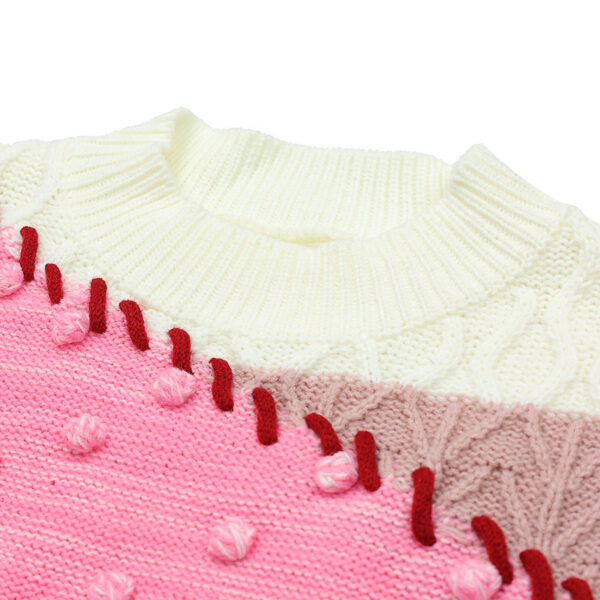 Women's Crew Neck Long Sleeve Sweater Manufacturer - MOQ 100 pcs - Style 37002