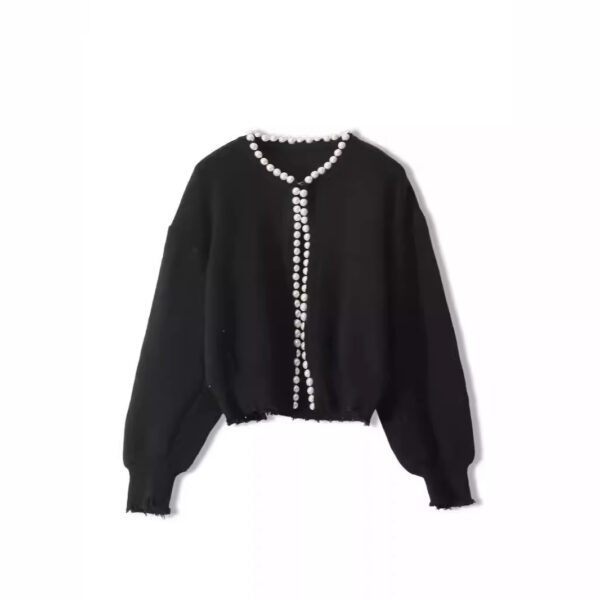 Women's Cardigan Crew Neck Long Sleeve Sweater Manufacturer - MOQ 100 pcs - Style 37004