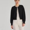 Women's Cardigan Crew Neck Long Sleeve Sweater Manufacturer - MOQ 100 pcs - Style 37004
