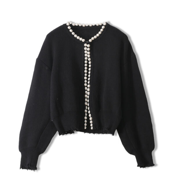 Women's Cardigan Crew Neck Long Sleeve Sweater Manufacturer - MOQ 100 pcs - Style 37004
