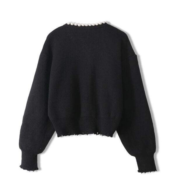 Women's Cardigan Crew Neck Long Sleeve Sweater Manufacturer - MOQ 100 pcs - Style 37004