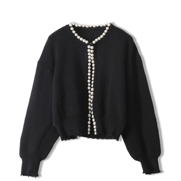 Women's Cardigan Crew Neck Long Sleeve Sweater Manufacturer - MOQ 100 pcs - Style 37004