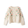 Women's Viscose Fiber Cardigan Crew Neck Long Sleeve Sweater Manufacturer - MOQ 100 pcs - Style 37013