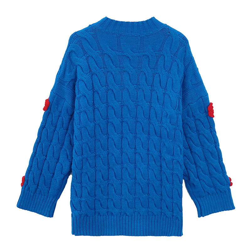 Women's Viscose Fiber Pullover Crew Neck Long Sleeve Sweater Manufacturer - MOQ 100 pcs - Style 41027