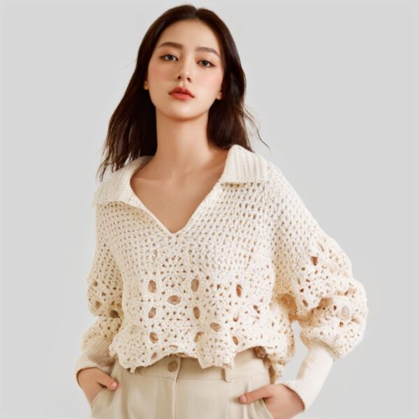 Women's Pullover Long Sleeve Sweater Manufacturer - MOQ 100 pcs - Style 41031 Women's Pullover Long Sleeve Sweater Manufacturer - MOQ 100 pcs - Style 41031