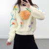 Women's Pullover Crew Neck Long Sleeve Sweater Manufacturer - MOQ 100 pcs - Style 41042