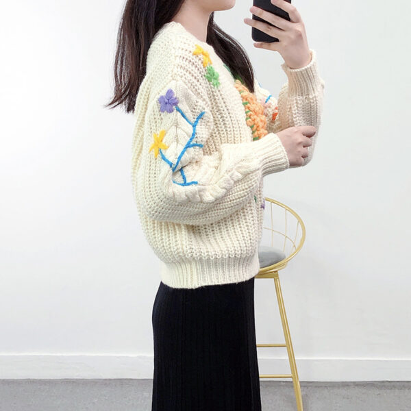 Women's Pullover Crew Neck Long Sleeve Sweater Manufacturer - MOQ 100 pcs - Style 41042