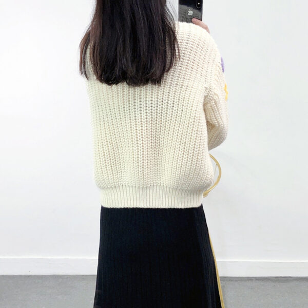 Women's Pullover Crew Neck Long Sleeve Sweater Manufacturer - MOQ 100 pcs - Style 41042