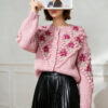 Women's Cardigan Crew Neck Long Sleeve Sweater Manufacturer - MOQ 100 pcs - Style 41044 Women's Cardigan Crew Neck Long Sleeve Sweater Manufacturer - MOQ 100 pcs - Style 41044