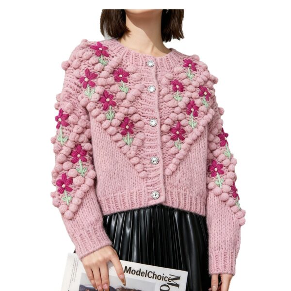 Women's Cardigan Crew Neck Long Sleeve Sweater Manufacturer - MOQ 100 pcs - Style 41044 Women's Cardigan Crew Neck Long Sleeve Sweater Manufacturer - MOQ 100 pcs - Style 41044