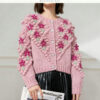Women's Cardigan Crew Neck Long Sleeve Sweater Manufacturer - MOQ 100 pcs - Style 41044 Women's Cardigan Crew Neck Long Sleeve Sweater Manufacturer - MOQ 100 pcs - Style 41044