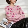 Women's Cardigan Crew Neck Long Sleeve Sweater Manufacturer - MOQ 100 pcs - Style 41044 Women's Cardigan Crew Neck Long Sleeve Sweater Manufacturer - MOQ 100 pcs - Style 41044