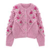Women's Cardigan Crew Neck Long Sleeve Sweater Manufacturer - MOQ 100 pcs - Style 41044 Women's Cardigan Crew Neck Long Sleeve Sweater Manufacturer - MOQ 100 pcs - Style 41044