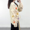 Women's Viscose Fiber Cardigan Crew Neck Long Sleeve Sweater Manufacturer - MOQ 100 pcs - Style 41049