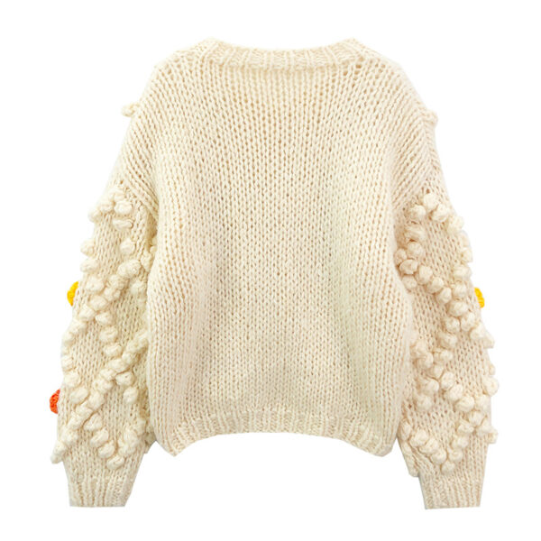 Women's Viscose Fiber Cardigan Crew Neck Long Sleeve Sweater Manufacturer - MOQ 100 pcs - Style 41049