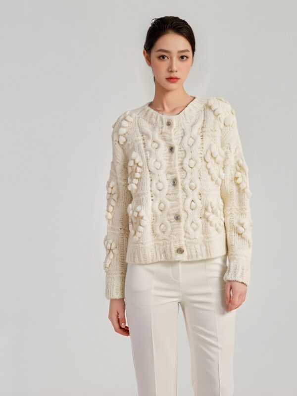 Women's Cardigan Crew Neck Long Sleeve Sweater Manufacturer - MOQ 100 pcs - Style 41060 Women's Cardigan Crew Neck Long Sleeve Sweater Manufacturer - MOQ 100 pcs - Style 41060