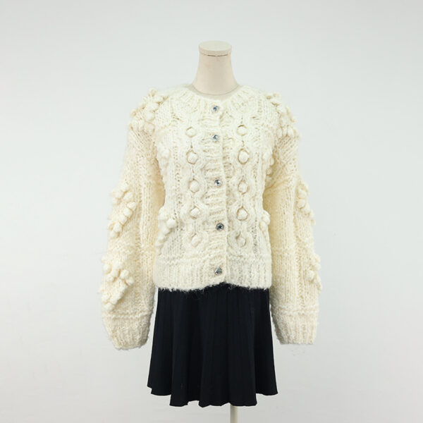Women's Cardigan Crew Neck Long Sleeve Sweater Manufacturer - MOQ 100 pcs - Style 41060 Women's Cardigan Crew Neck Long Sleeve Sweater Manufacturer - MOQ 100 pcs - Style 41060