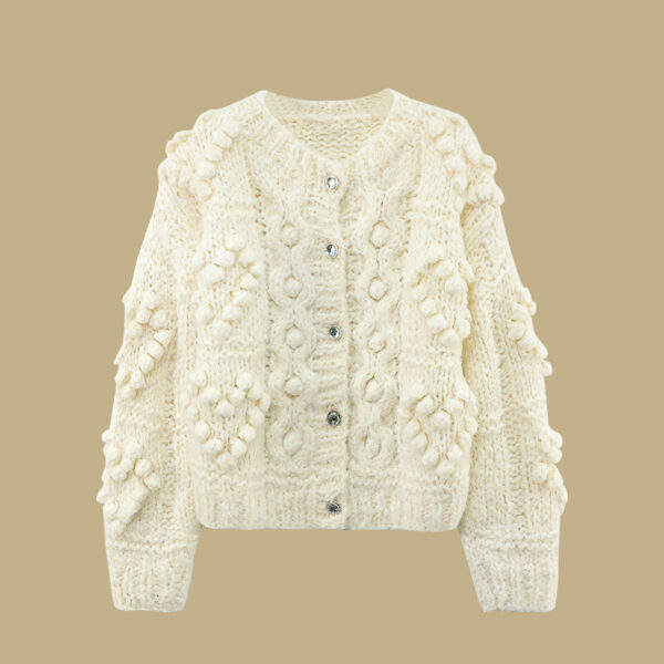 Women's Cardigan Crew Neck Long Sleeve Sweater Manufacturer - MOQ 100 pcs - Style 41060 Women's Cardigan Crew Neck Long Sleeve Sweater Manufacturer - MOQ 100 pcs - Style 41060