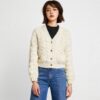 Women's Cardigan V Neck Long Sleeve Sweater Manufacturer - MOQ 100 pcs - Style 41063