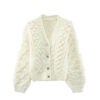 Women's Cardigan V Neck Long Sleeve Sweater Manufacturer - MOQ 100 pcs - Style 41063