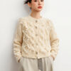 Women's Cardigan Crew Neck Long Sleeve Sweater Manufacturer - MOQ 100 pcs - Style 41074 Women's Cardigan Crew Neck Long Sleeve Sweater Manufacturer - MOQ 100 pcs - Style 41074