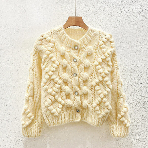 Women's Cardigan Crew Neck Long Sleeve Sweater Manufacturer - MOQ 100 pcs - Style 41074 Women's Cardigan Crew Neck Long Sleeve Sweater Manufacturer - MOQ 100 pcs - Style 41074