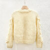 Women's Cardigan Crew Neck Long Sleeve Sweater Manufacturer - MOQ 100 pcs - Style 41074 Women's Cardigan Crew Neck Long Sleeve Sweater Manufacturer - MOQ 100 pcs - Style 41074