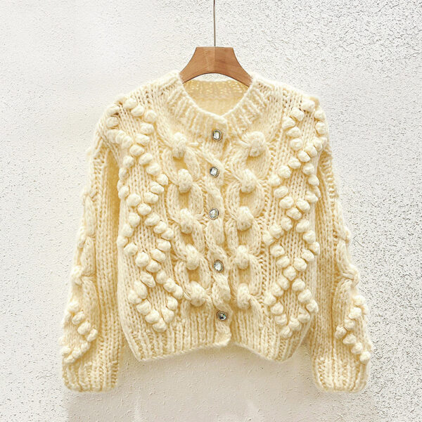 Women's Cardigan Crew Neck Long Sleeve Sweater Manufacturer - MOQ 100 pcs - Style 41074 Women's Cardigan Crew Neck Long Sleeve Sweater Manufacturer - MOQ 100 pcs - Style 41074