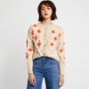 Women's Angora Goat Wool Cardigan Crew Neck Long Sleeve Sweater Manufacturer - MOQ 100 pcs - Style 41078