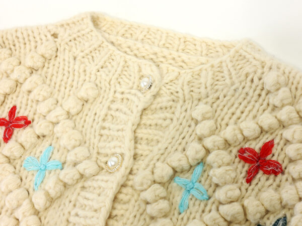 Women's Cardigan Crew Neck Long Sleeve Sweater Manufacturer - MOQ 100 pcs - Style 41080