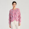 Women's Angora Goat Wool Cardigan Crew Neck Long Sleeve Sweater Manufacturer - MOQ 100 pcs - Style 41087