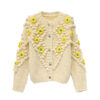 Women's Angora Goat Wool Cardigan Crew Neck Long Sleeve Sweater Manufacturer - MOQ 100 pcs - Style 41089