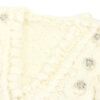 Women’s Ivory Rhinestone Pom-Pom V-Neck Knit Vest — Style 41091 - KnitwearSource