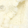 Women’s Ivory Rhinestone Pom-Pom V-Neck Knit Vest — Style 41091 - KnitwearSource