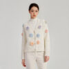 Women's Angora Goat Wool Cardigan Crew Neck Long Sleeve Sweater Manufacturer - MOQ 100 pcs - Style 41092